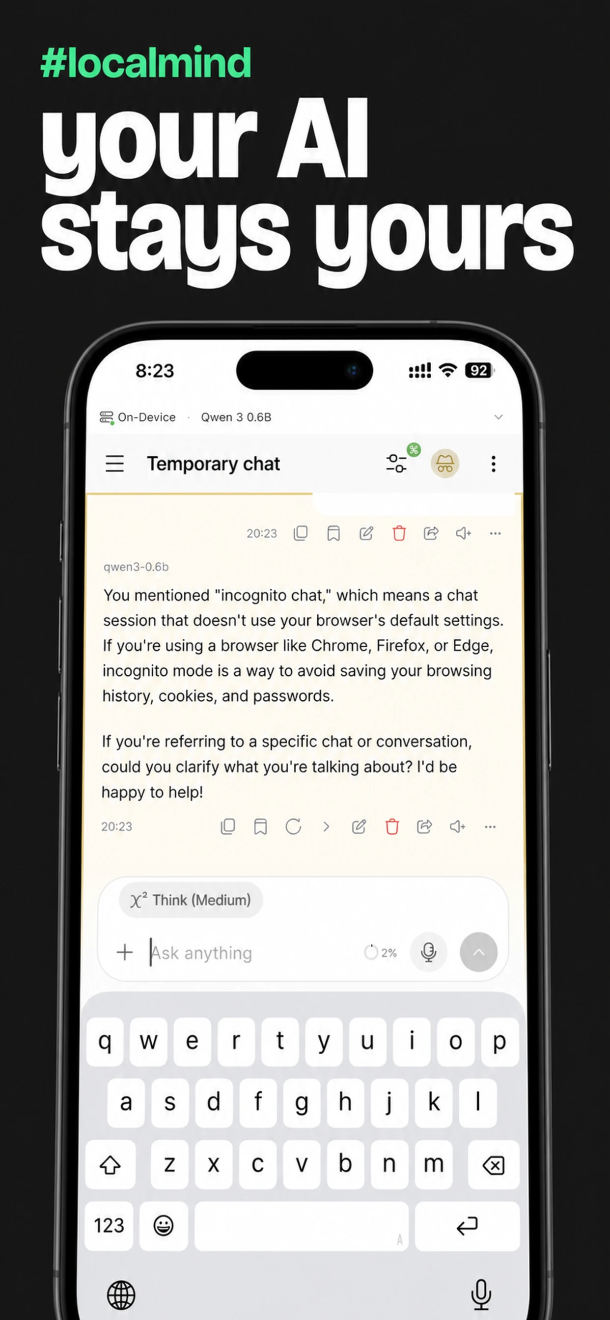 LocalMind screenshot 1